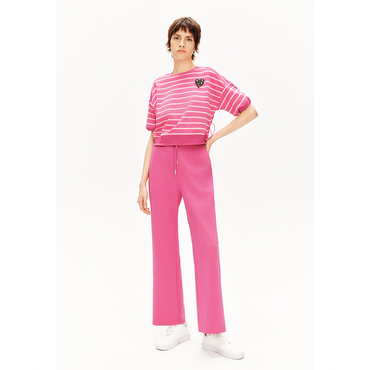 PSALTER诗篇高腰凉感珠地阔腿休闲裤6C64320093