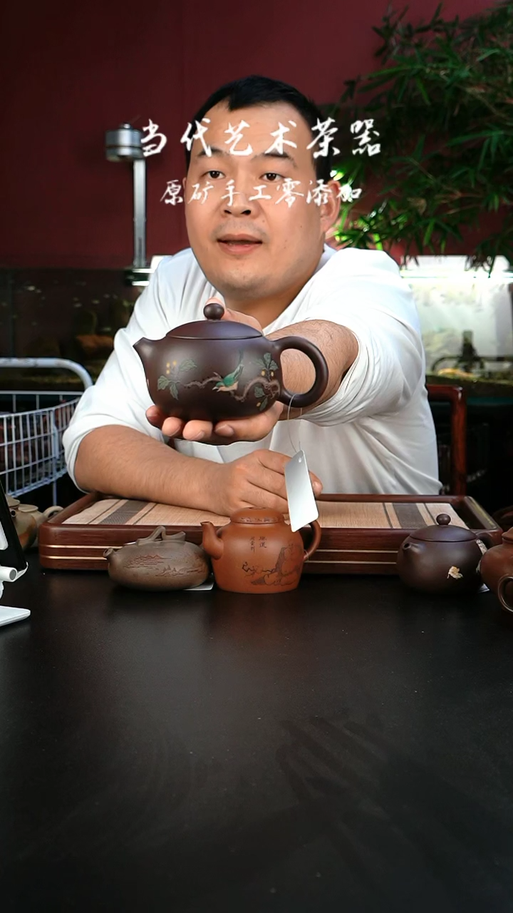 【闪购商品】紫砂茶壶yq 鸟语枝头 西施
