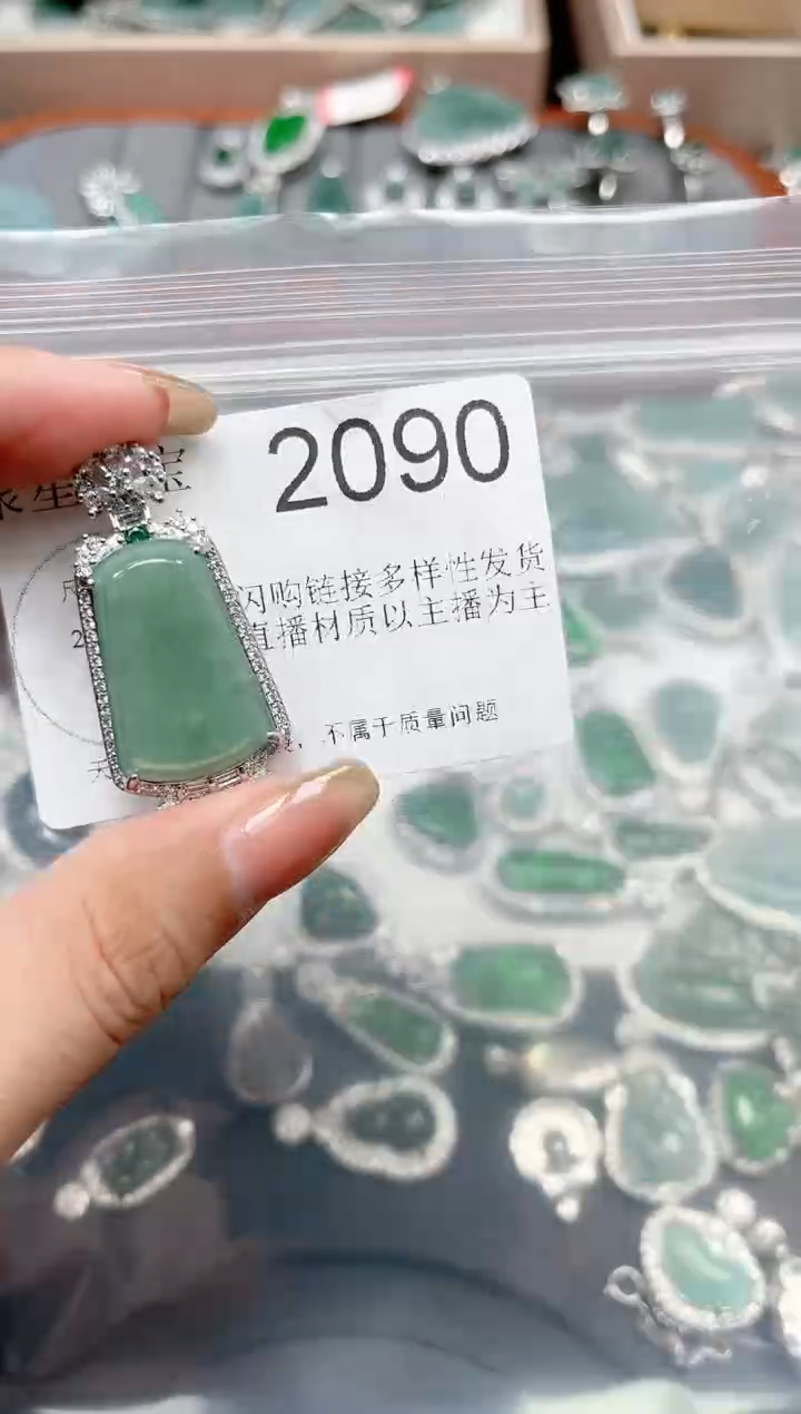 【闪购商品】翡翠颈饰未镶嵌【赠皮绳】2090