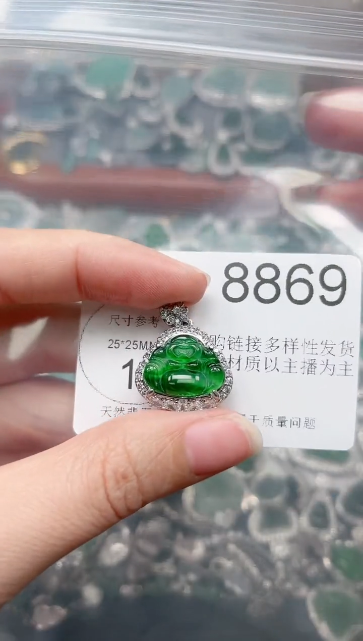 【闪购商品】翡翠颈饰未镶嵌【赠皮绳】8869