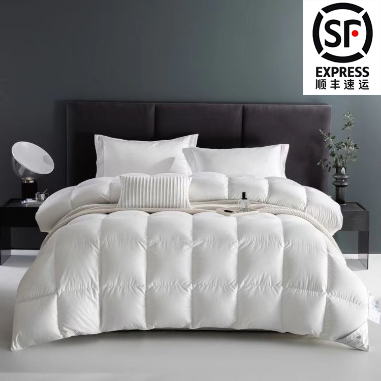 【杰翔】爆款150cm 大朵白鸭绒白鸭吊吊绒羽绒被 高端保温 现场充绒
