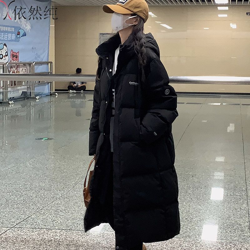 鸭鸭羽绒服新款爆款依然季羽绒衣女士女款中长款韩版宽松袄长过