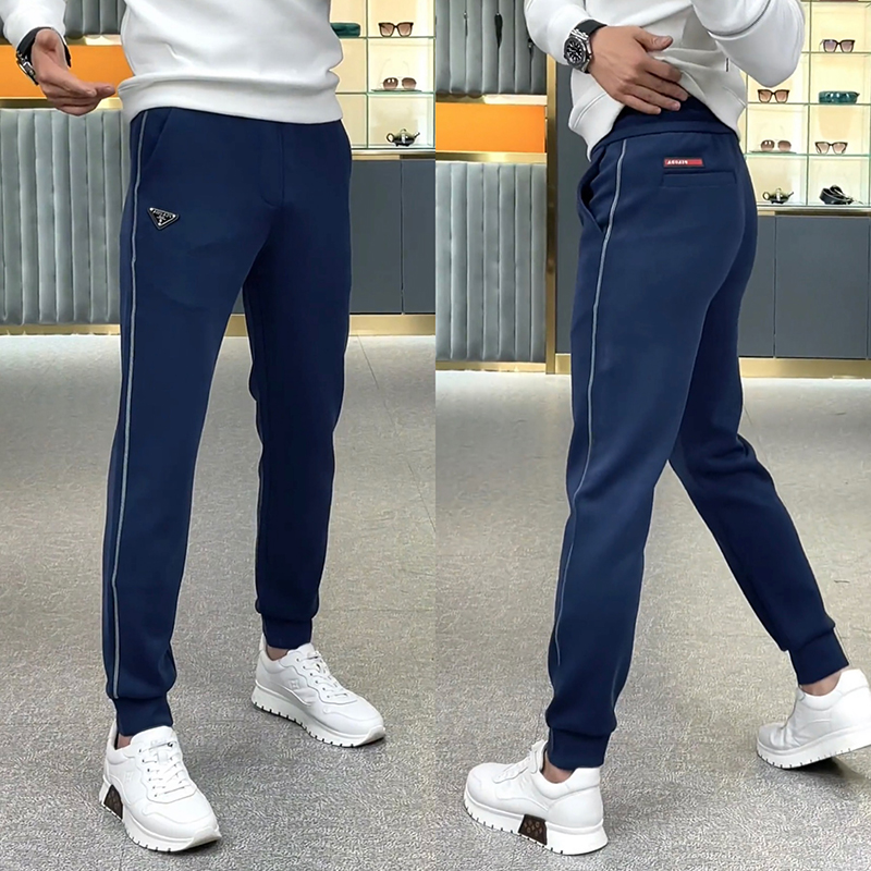 小脚卫裤男士2023秋冬潮流百搭运动休闲裤纯色简约宽松束脚哈伦裤