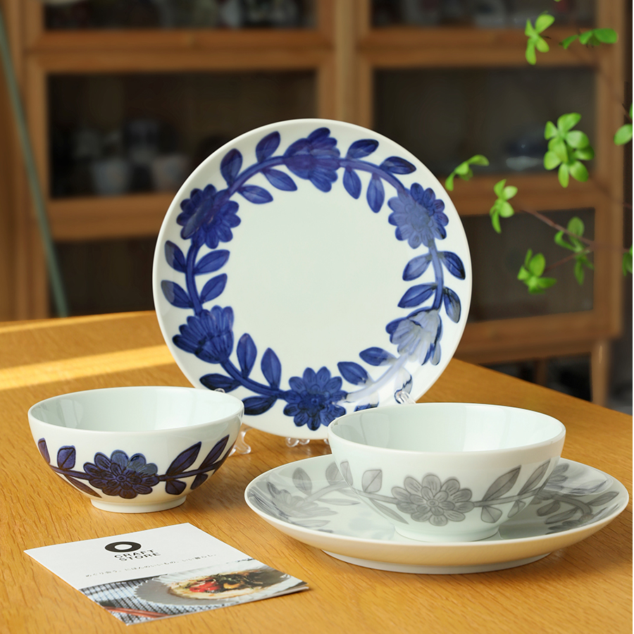 日本进口波佐见烧日式陶瓷家用餐盘菜盘牛排沙拉面碗食器盘子A189