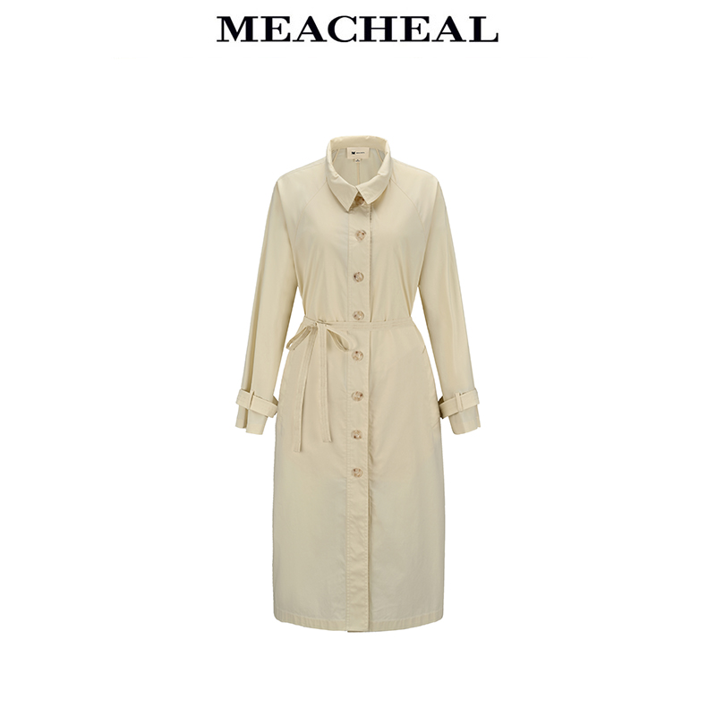 MEACHEAL米茜尔【星线好物】云霜色风衣224110011003