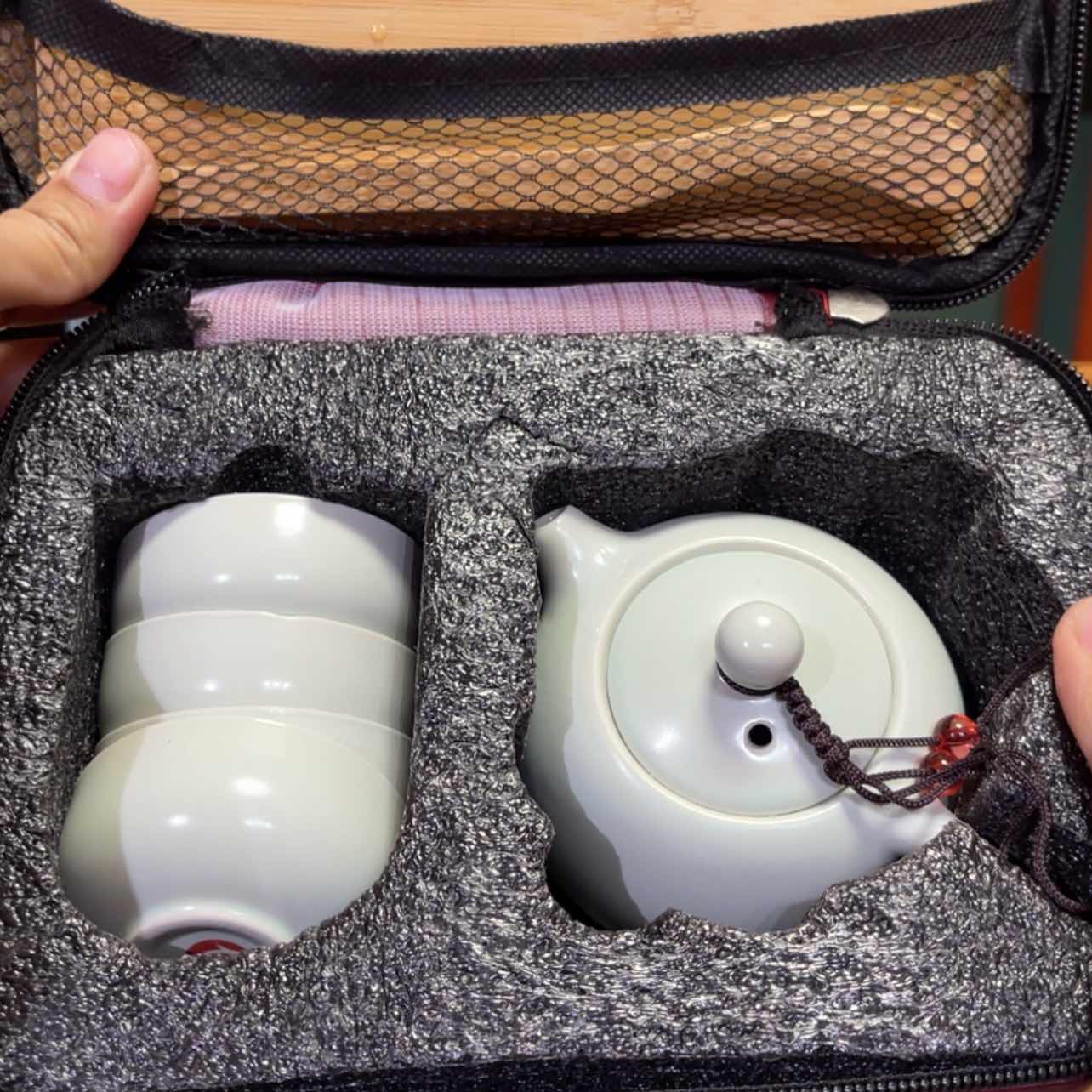 【闪购商品】瓷摆件亚***告有瑕套装