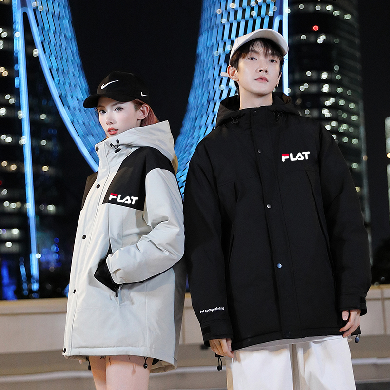 准新品  秋冬新款羽绒服男女同款情侣立领保暖外套潮01