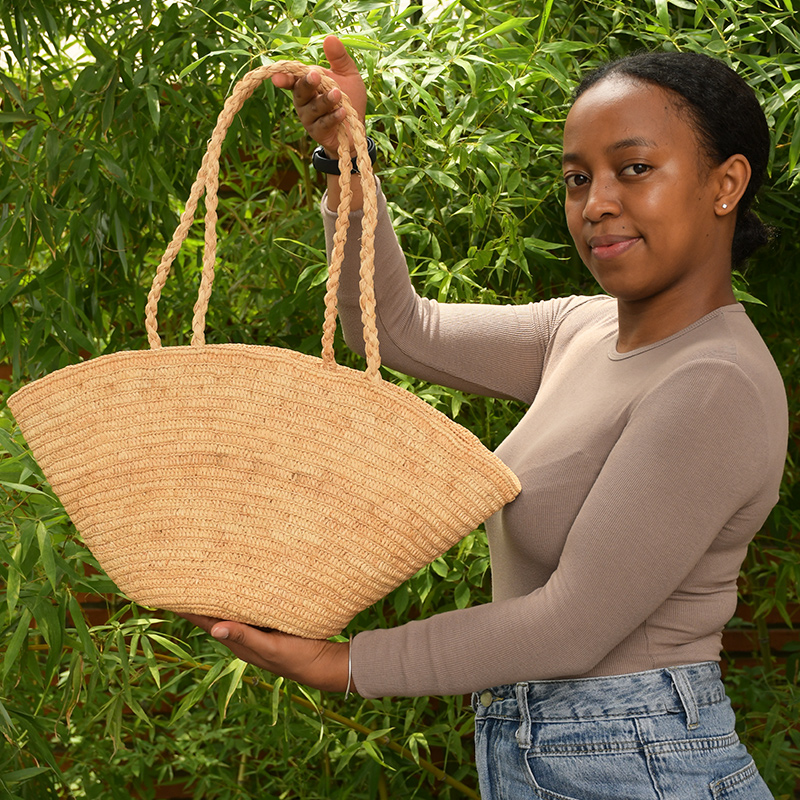 1301号-1400号【一物一拍】拉菲草纯手工编织包