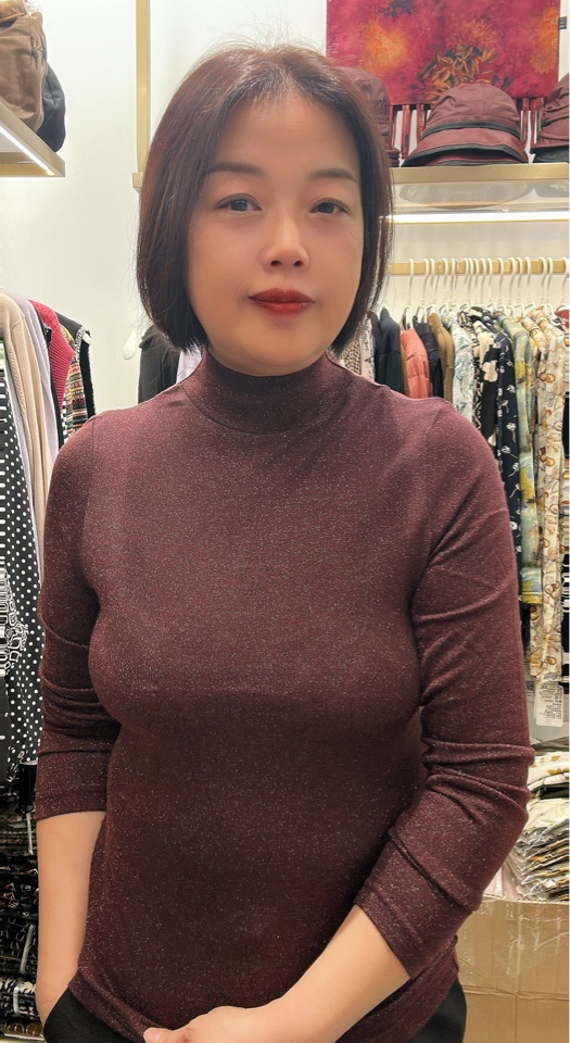 润泽丝绸 半高领/自由领长袖