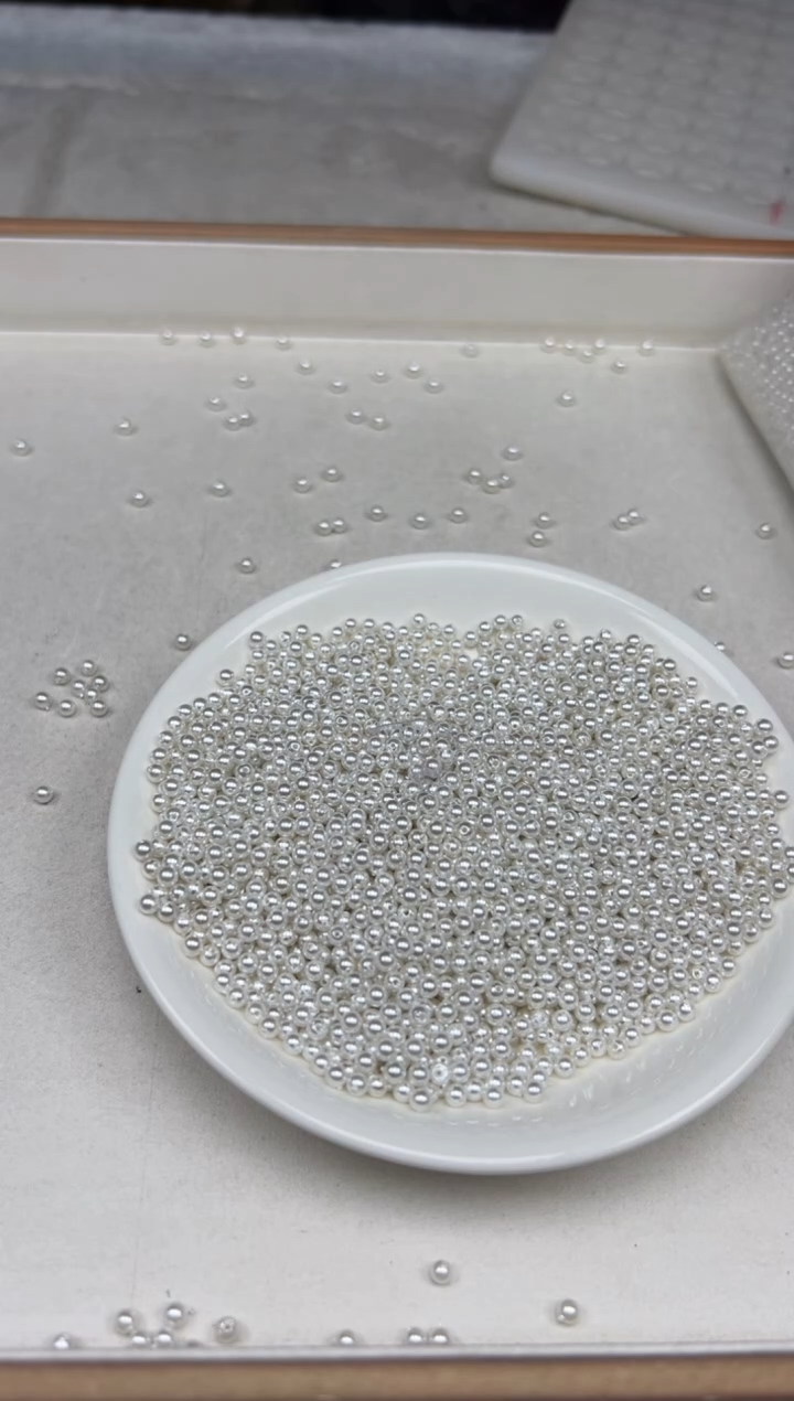 【闪购商品】拼合珍珠（马贝珠）颈饰未镶嵌贝珠0.1￥3mm*100
