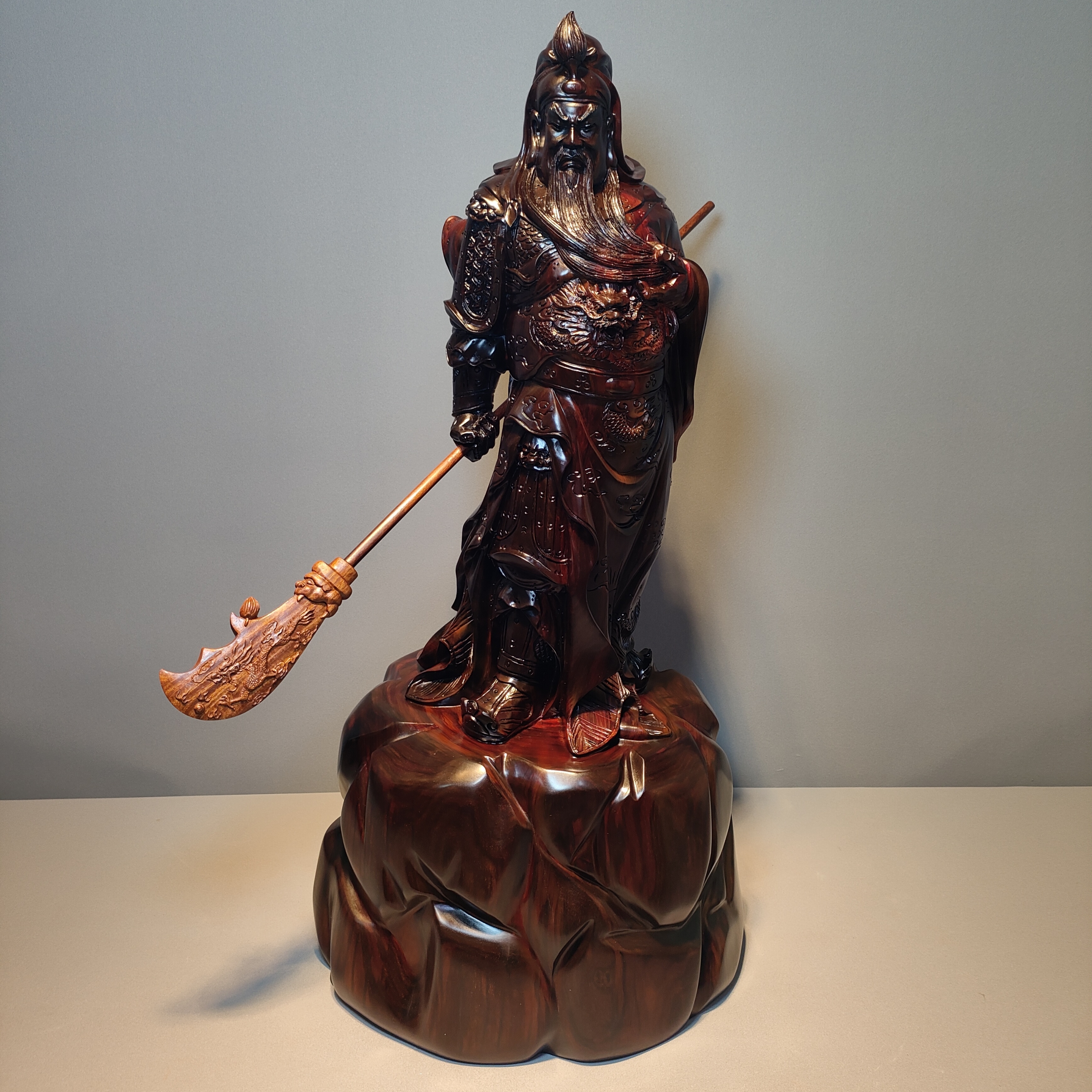 老挝大红酸枝，关二爷