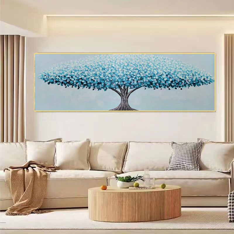 SF 192  精灵树手绘油画装饰画沙发背景墙挂画单幅简约