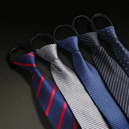 男士商务正装纯色 伴郎新郎结婚商务韩版黑色懒人上班时尚拉链式