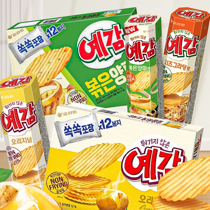 韩国进口好丽友波浪薯片64g非油炸土豆片膨化休闲食品零食小吃