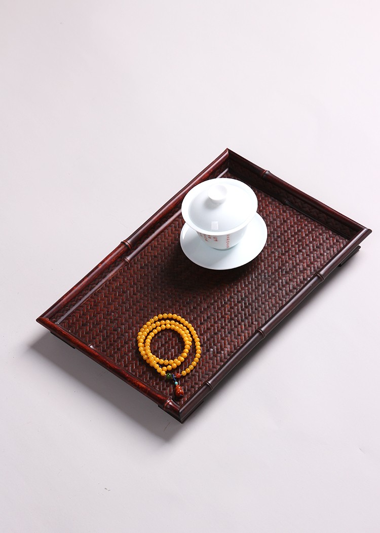 茶盘竹制储水日式简约排水小茶盘实木四方便携茶席小型茶具配件