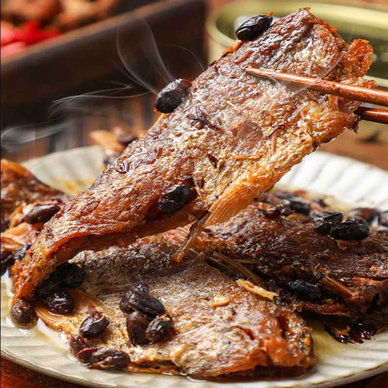 老牌【豆豉鱼罐头】开罐即食老少皆宜鱼肉下饭下酒菜鱼办公户外小吃