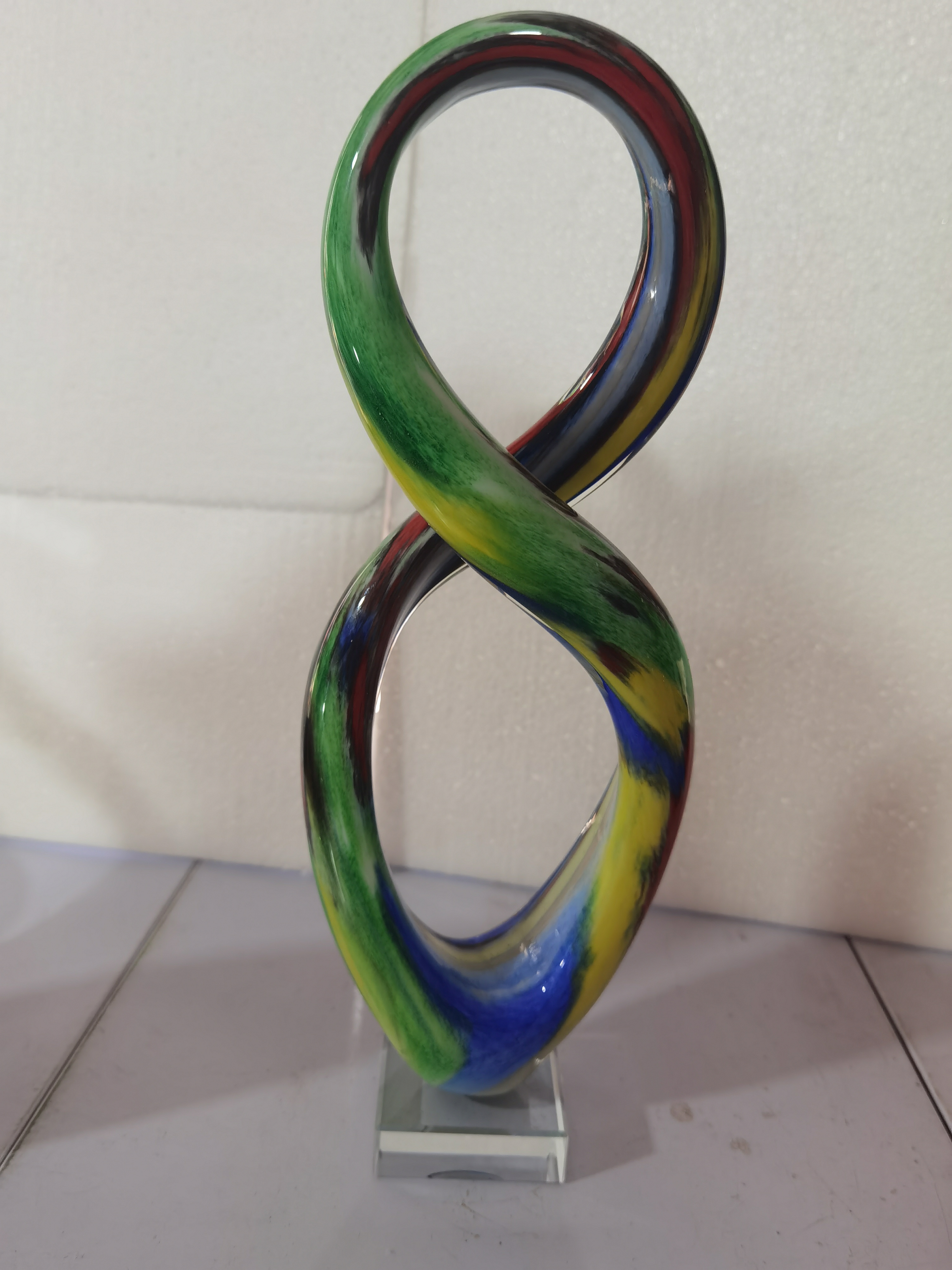 手工琉璃异形纯手工桌面摆件（底部微小瑕疵）介意慎拍