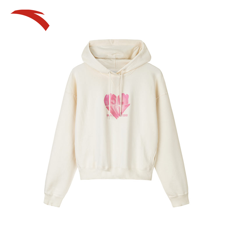 安踏×H5LY NO7跨界联名女子套头卫衣秋雅丹风运动上衣/162448732S