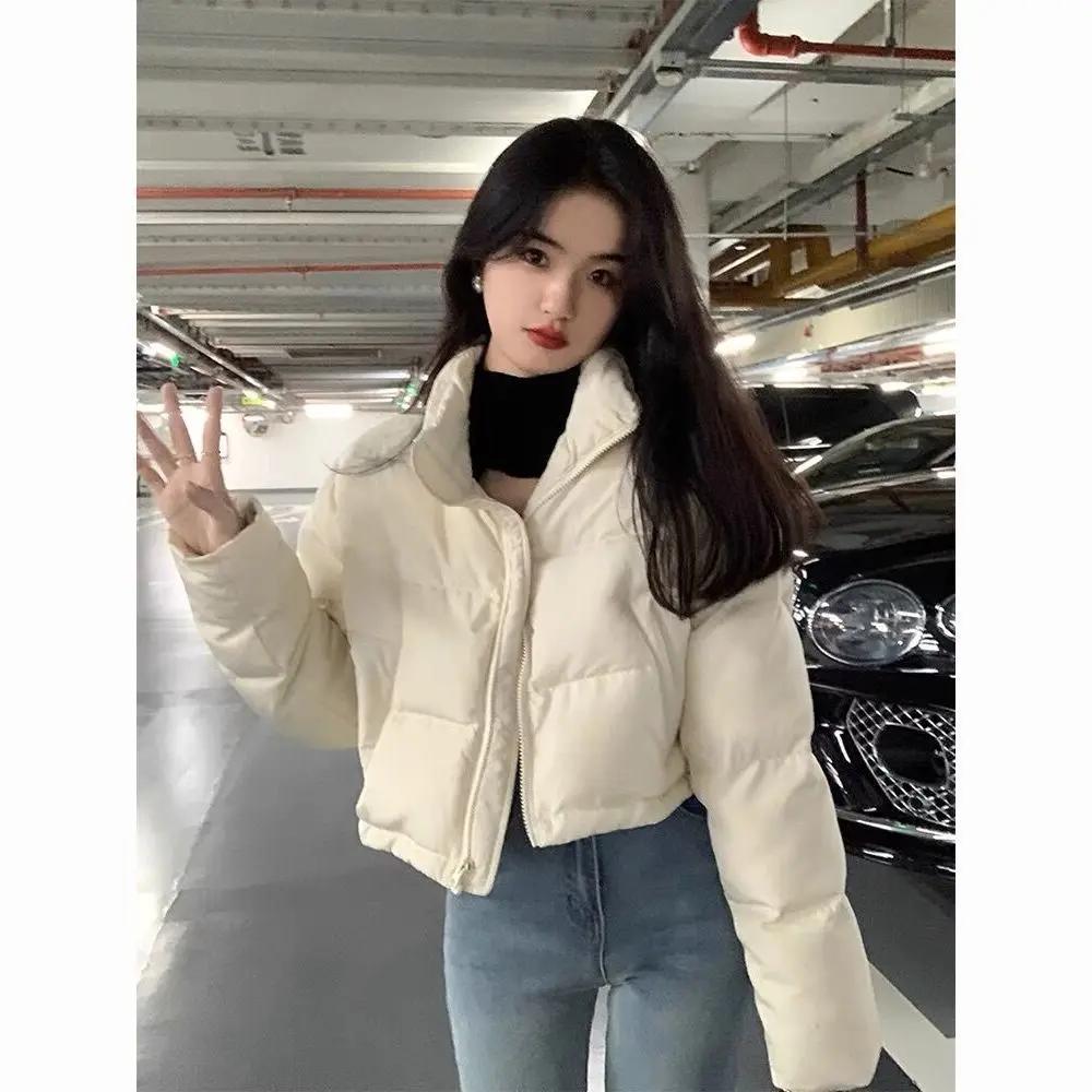 波司断码小个子韩系白色短款立领羽服女冬季2023年新款衣外套厚潮
