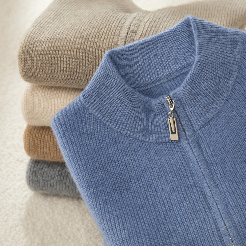 加厚半高领儿童开衫男女童拉链开衫外套宝宝保暖上衣