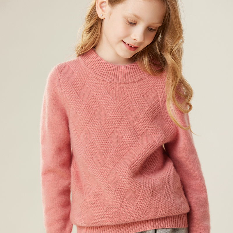 特价~加厚儿童半高领山羊绒衫男女童秋冬打底衫大小童毛衣针织衫