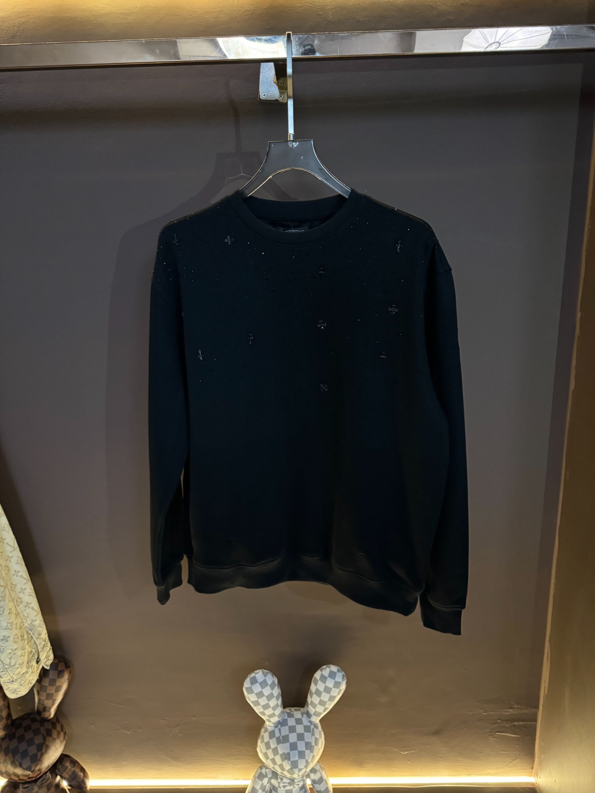 【加绒卫衣满天星】潮流百搭圆领加绒卫衣（男女同款）时尚休闲