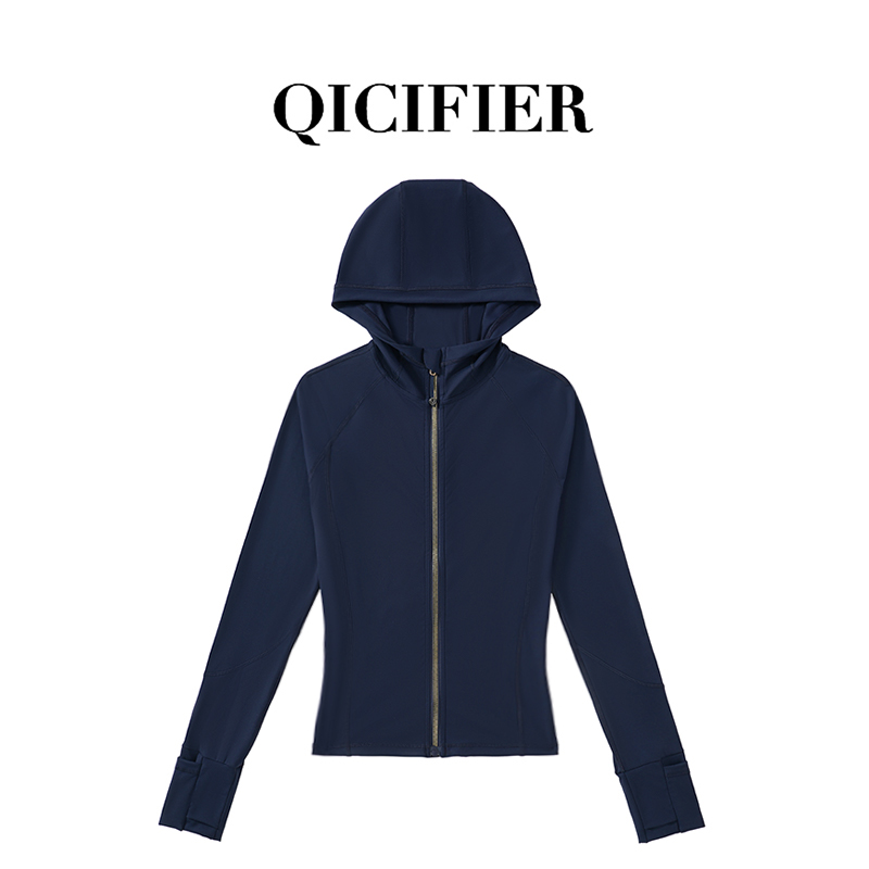 原单立领小蛮腰运动夹克帽衫 3077