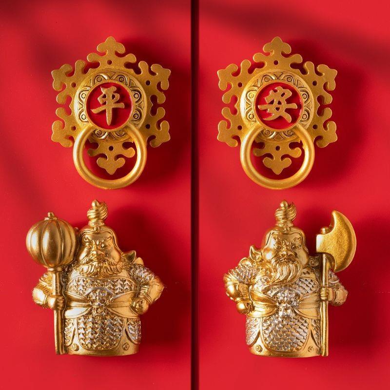 中国风门神磁贴冰箱贴立体新年春节年味吸铁石磁吸贴强磁磁力贴