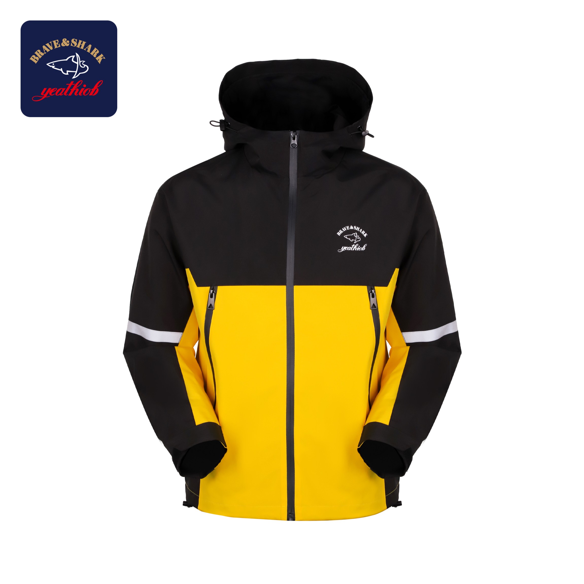 【精品男装】意大利BRAVF&SHARK 春秋防风硬壳冲锋衣23新款Y596