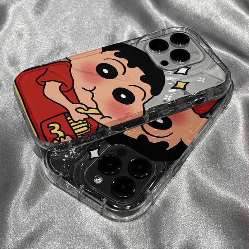 GM薯条小新适用于iphone15/14手机壳8/7/xs/13/12/11pro保护创新
