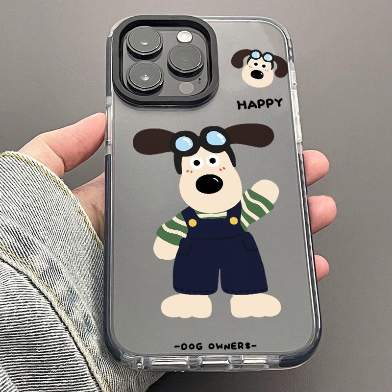 happy掌门狗适用于iphone15手机壳13/12/11/xs/8/7保护精孔新年炫