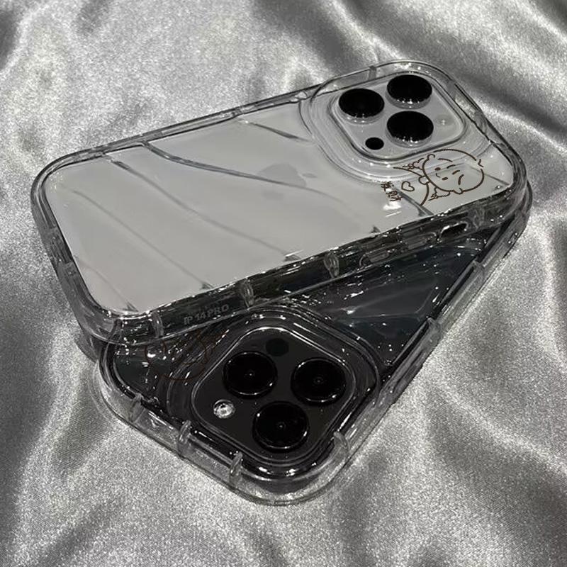发财女孩适用于iphone15/14手机壳xsmax/13/12/11pro/8/7保护奢华