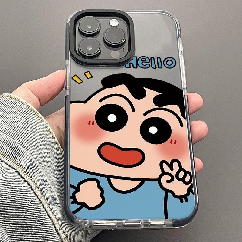 比耶小新适用于iphone15手机壳xsmax/13/12/11pro/8/7保护新款甜