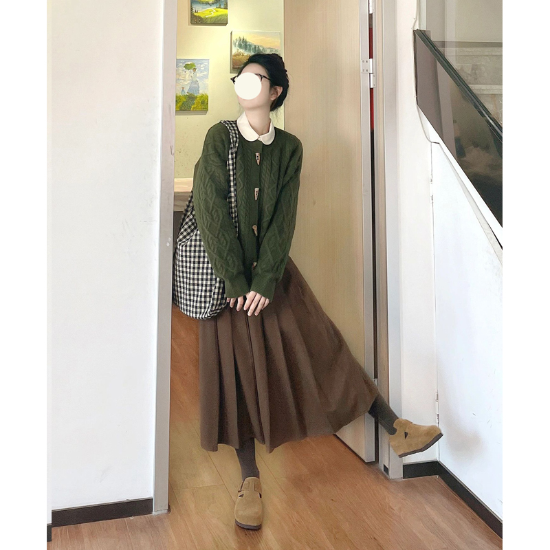 慵懒风今年流行针织套装裙女秋冬装搭配一整套高级感半身裙两件套