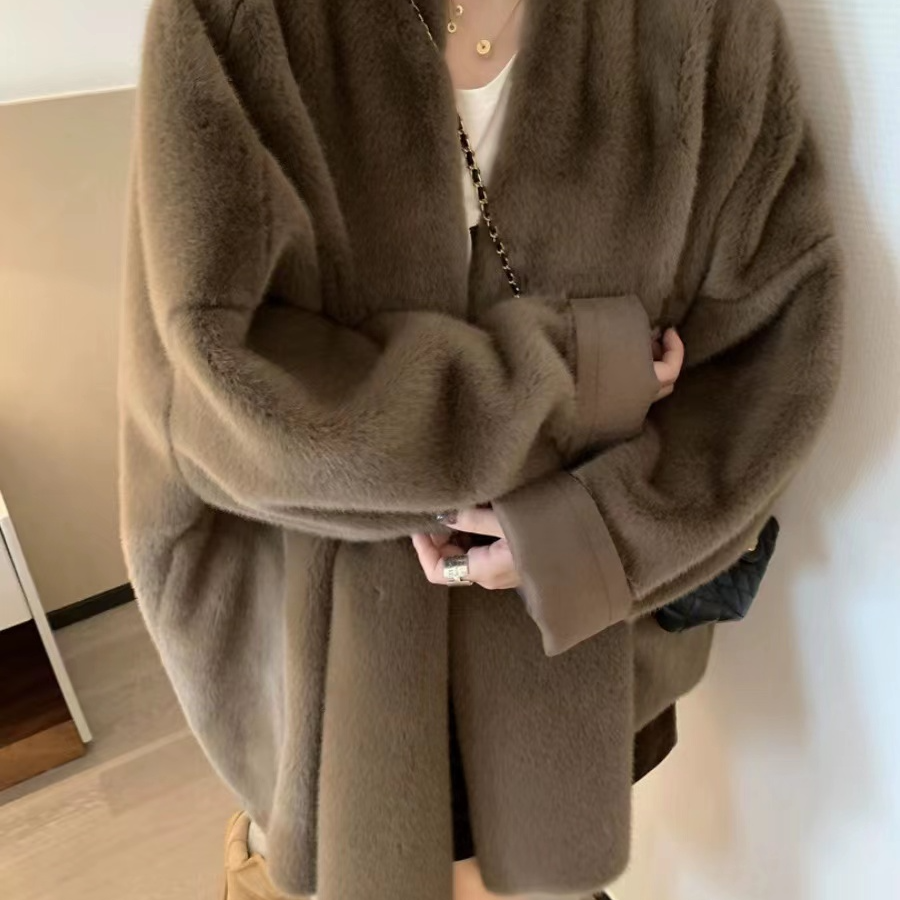 JIAO气质网红针织时尚宽松上衣女外套