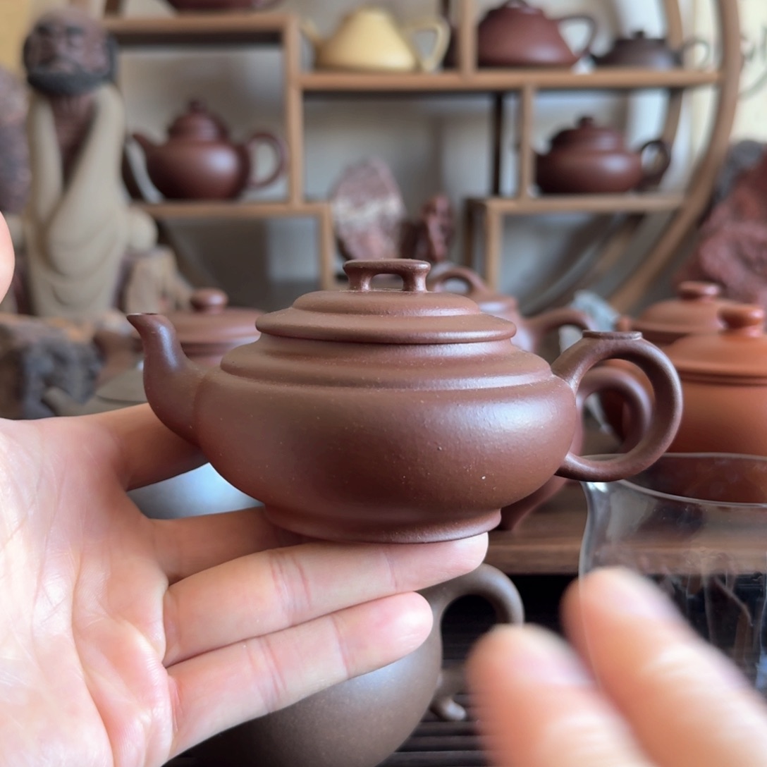 紫砂茶壶上新桥150cc台西紫泥