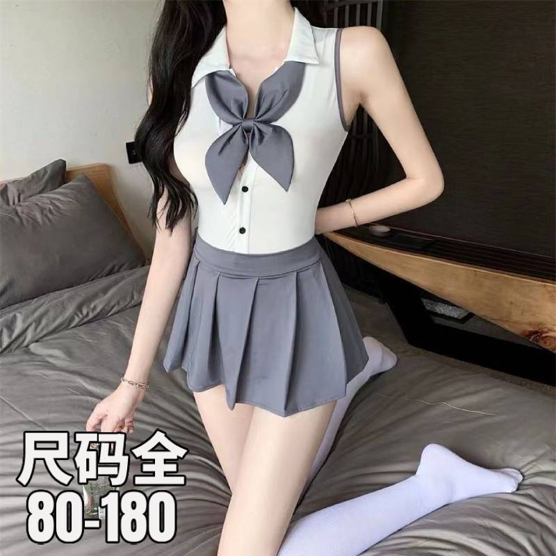大码情侣趣味cos服约会战袍纯欲制服jk学院风超短裙Q趣衣服套装女