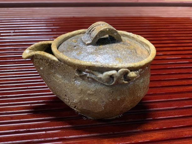 备前烧作品 森丁摘备前烧宝瓶