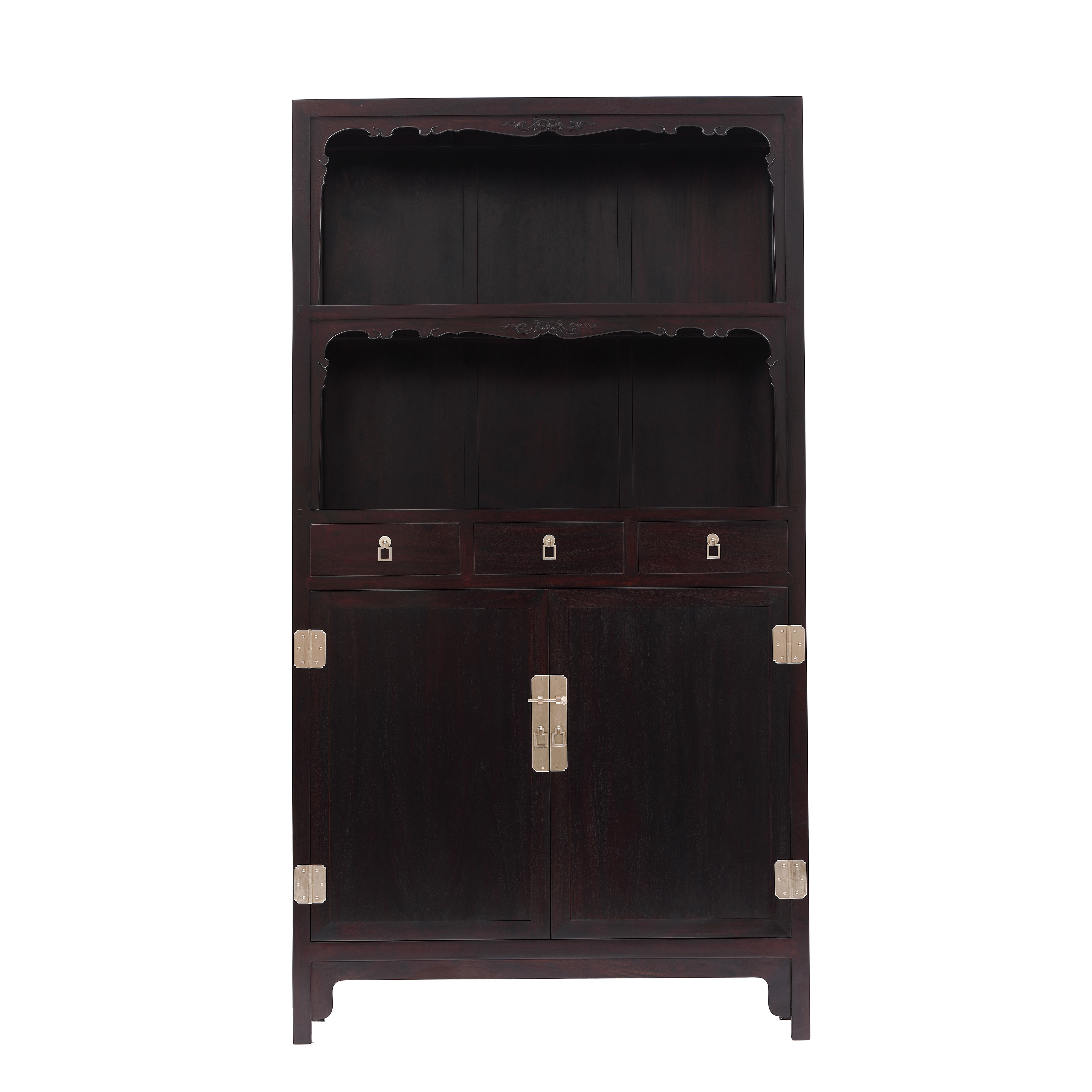 上层双层亮格柜明式书房茶室明清古典