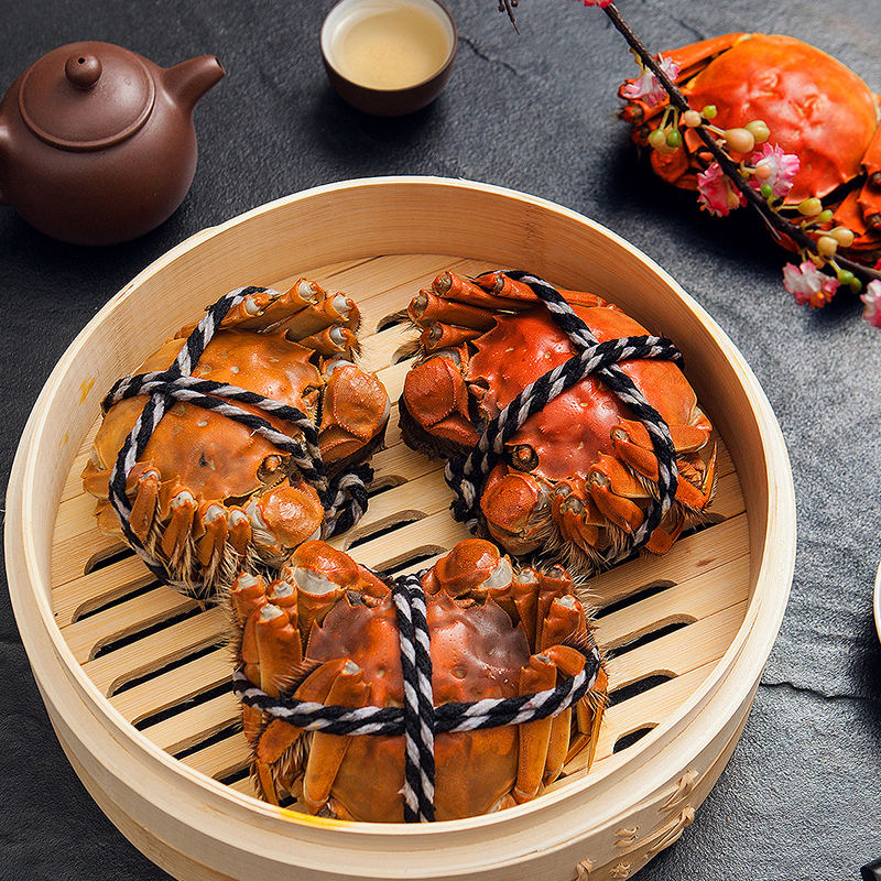 正宗骆马湖精品霸王蟹纯母蟹8只礼盒装（每只3-3.5两）