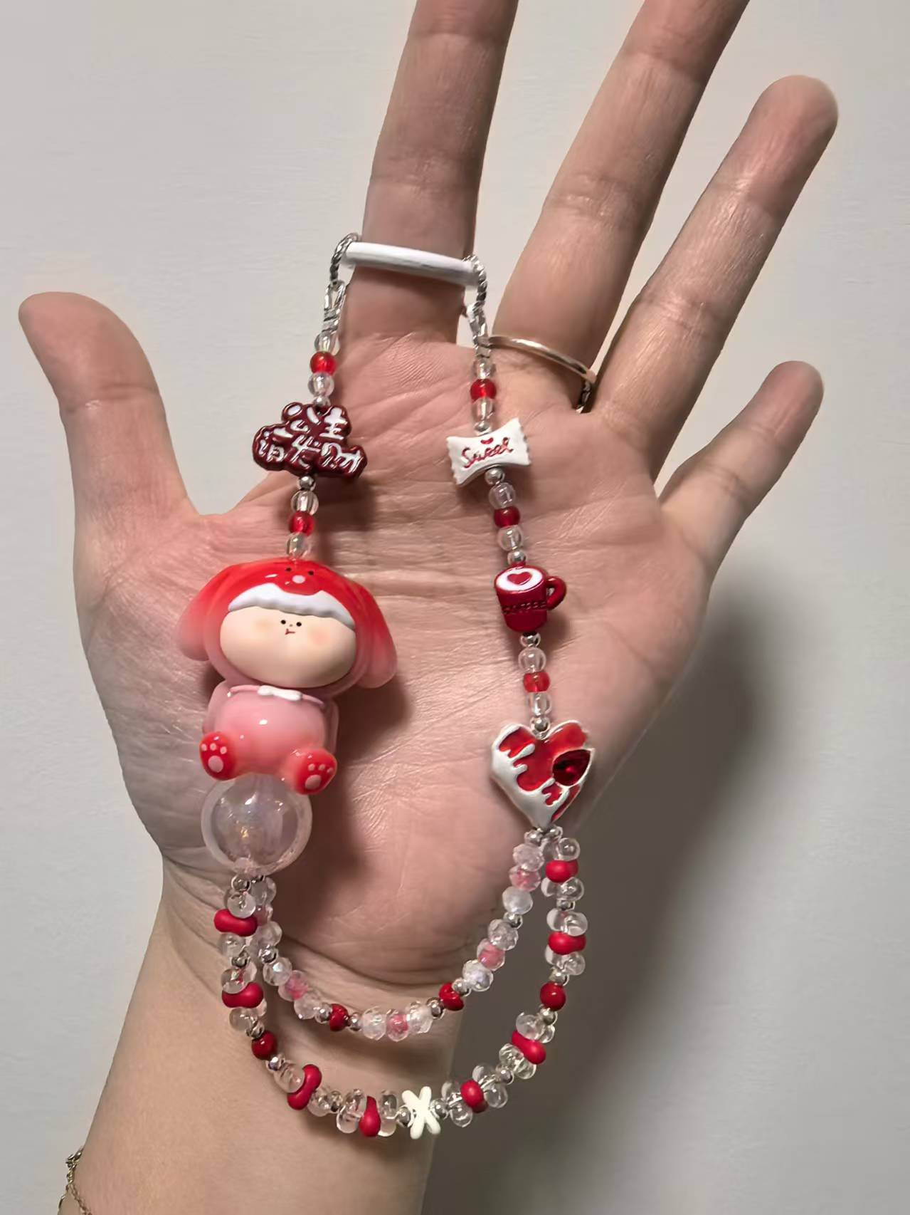 【可以直接拍 非偏1单飞偏远两单飞】阿玛莉莉丝草莓小狗手机链