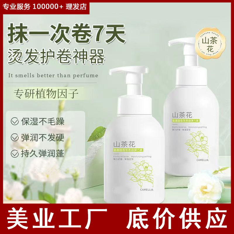 山茶花弹力素理发店专用女护卷免洗弹力乳护发素发廊美发用品批发