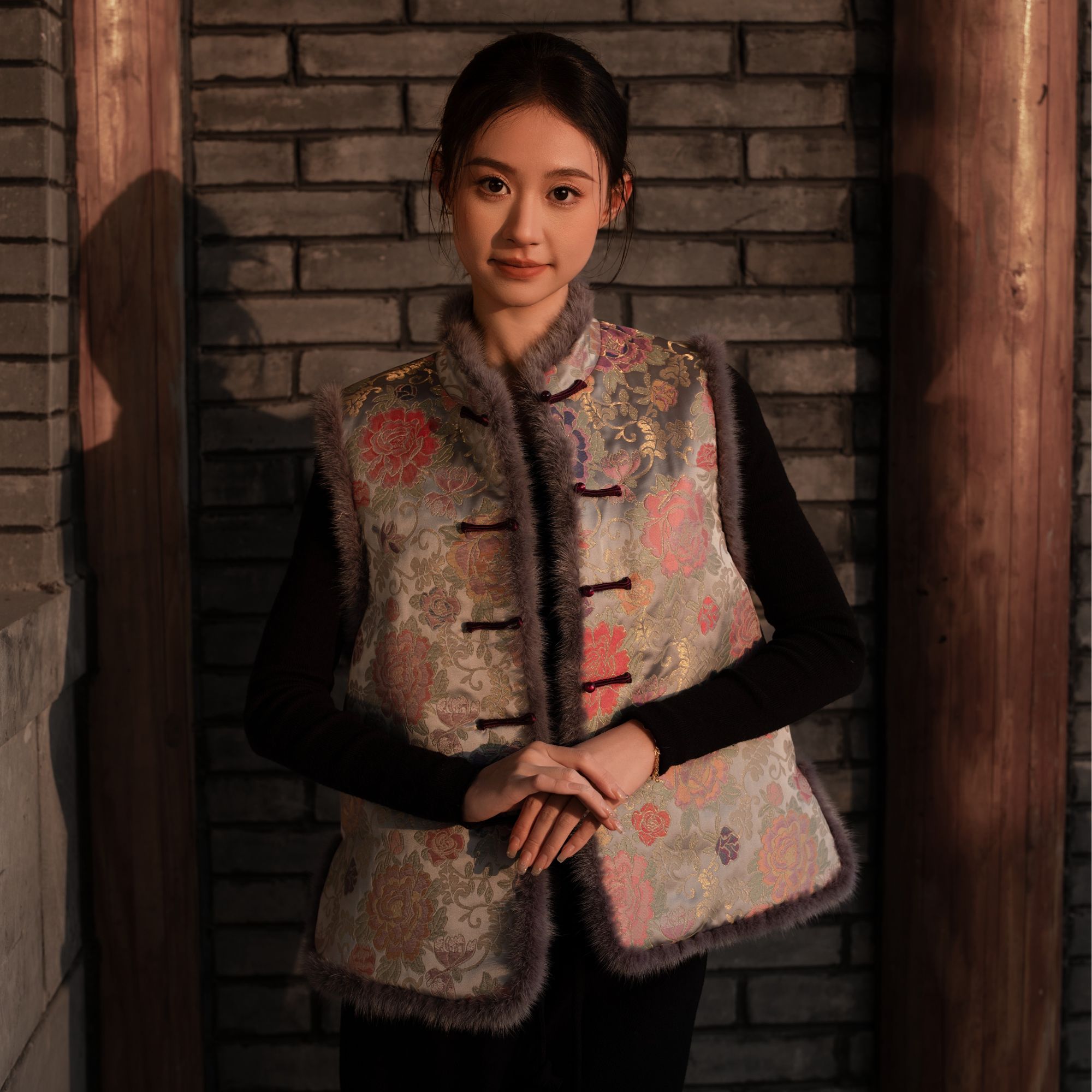 新中式 国风马甲复古提花