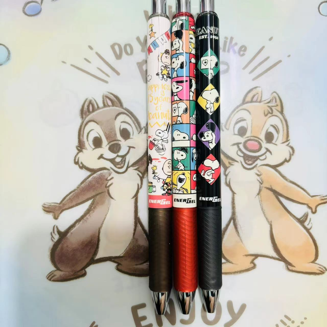 日本PENTEL史努比中性笔0.5mm