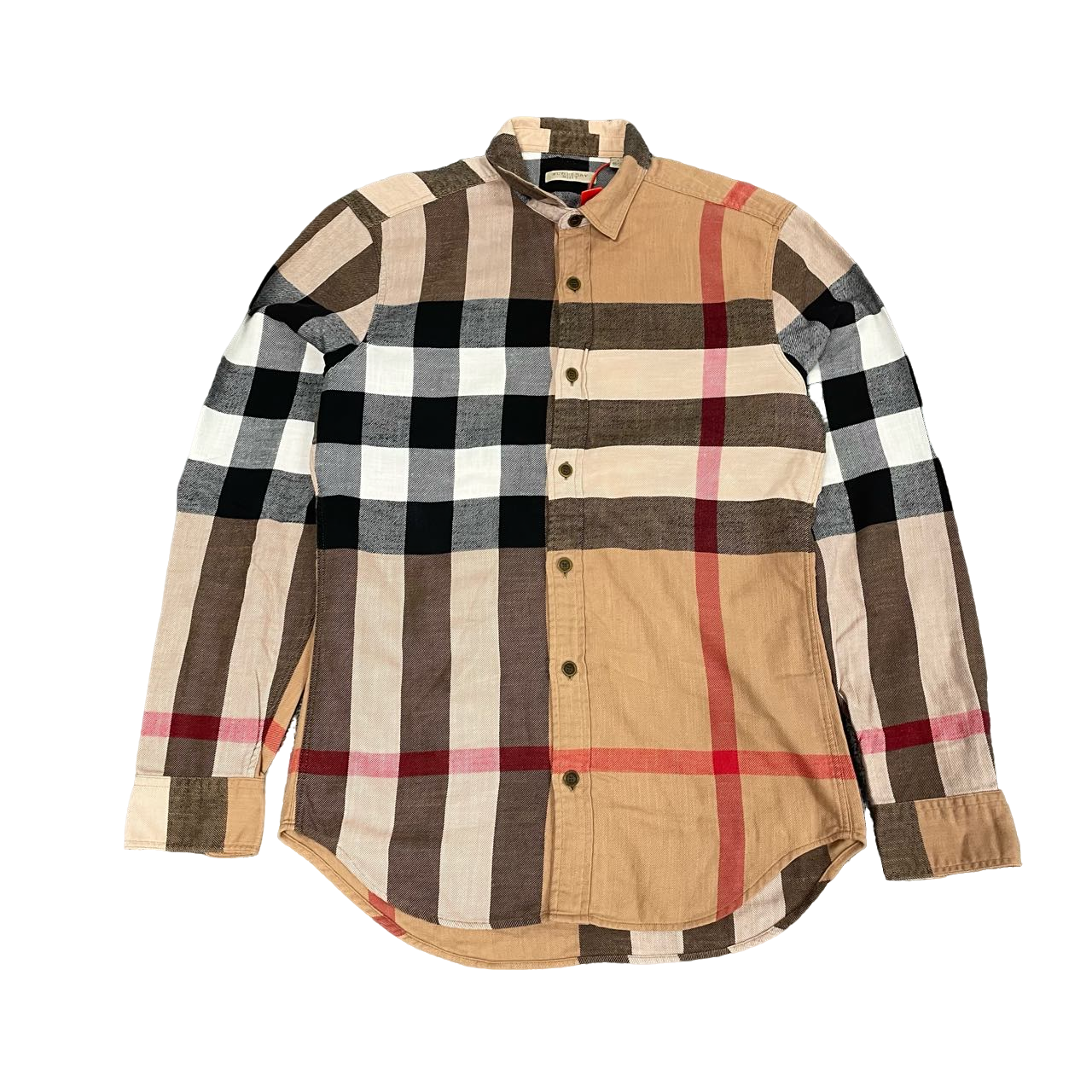 Burberry 经典格纹 法兰绒 衬衫 99新 S码