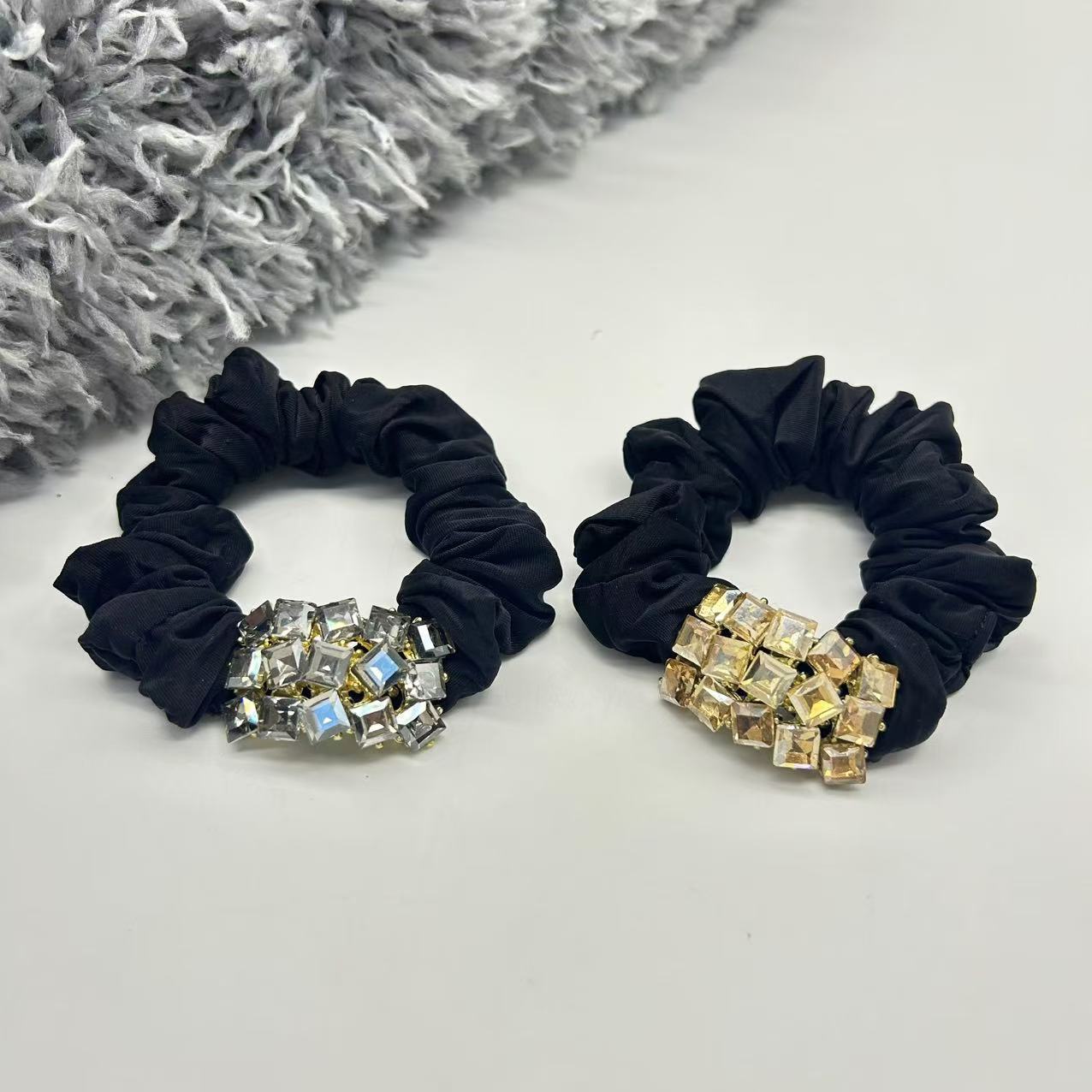 高级感精致水钻发绳女百搭气质扎马尾头绳皮筋韩国气质小肠圈头饰