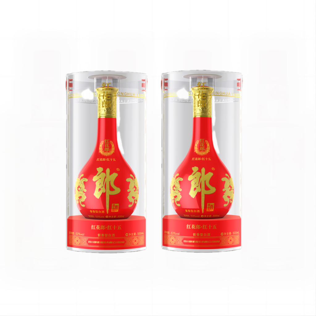郎酒红花郎 红十五 酱香型白酒 53度500ml*2