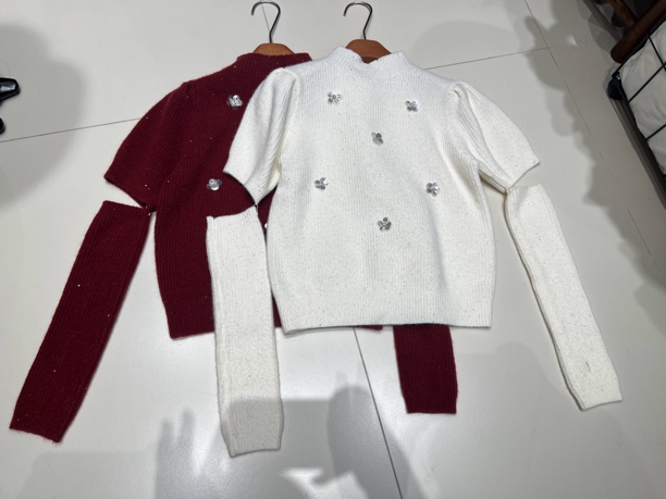 ENJOY'ME【门店同款】2024年冬季C-甜美立体蝴蝶结开衫 159797744