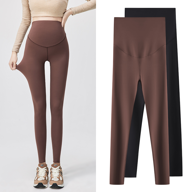 米度丽孕妇打底裤春秋款鲨鱼裤秋冬加绒外穿瑜伽裤小个子 50617