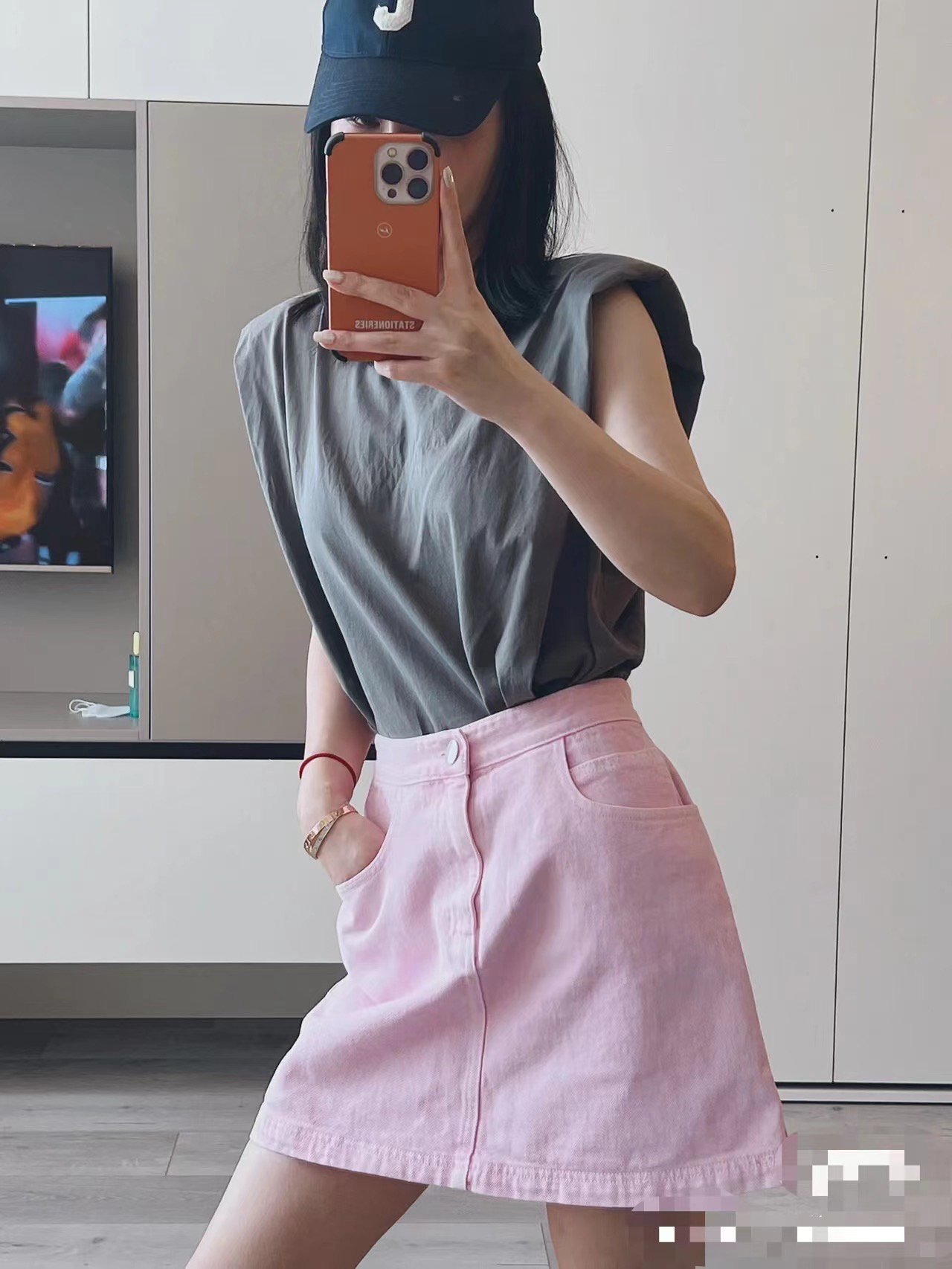 优伊 纯色短裙（3318#）